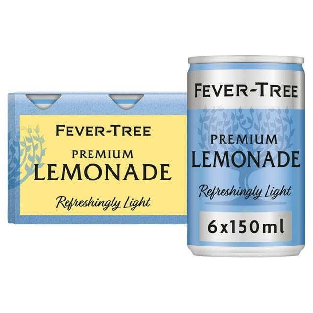 FEVER-TREE Light Premium Lemonade - 6 x 150ml Cans | Low Calorie | Natural Flavours 1