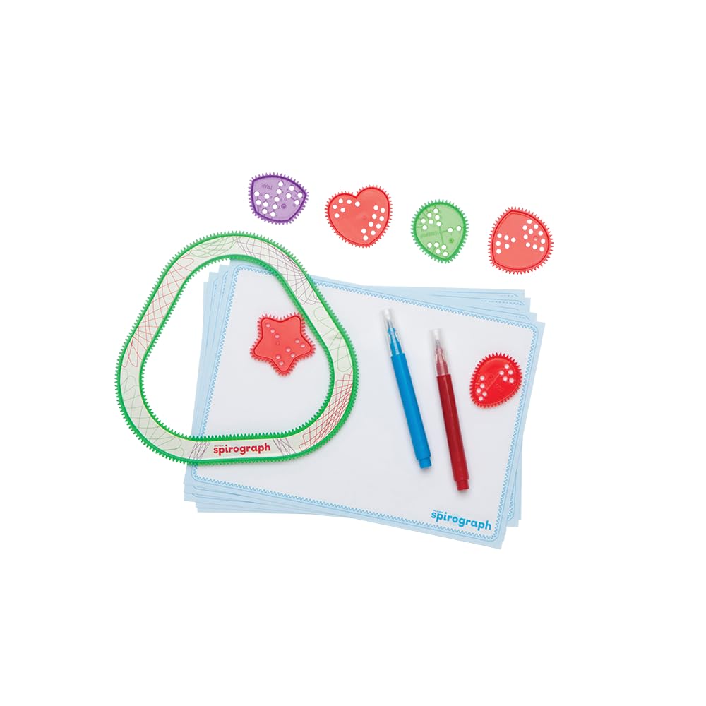 PlayMonster Spirograph Value Envelope - Fun Shapes Papercraft Kit | Multi Color | Ages 6+