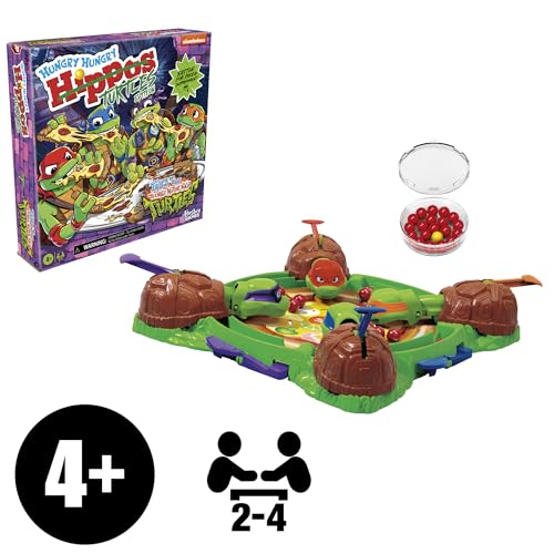 Hasbro Gaming Hungry Hungry Hippos Teenage Mutant Ninja Turtles Edition Board Game 2