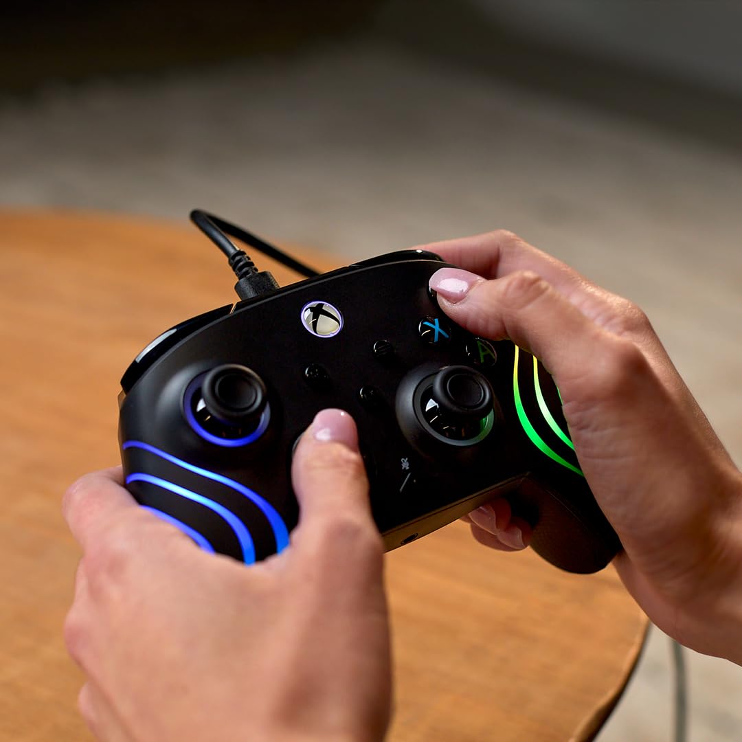 Turtle Beach Afterglow Wave Black Wired RGB Gaming Controller for Xbox & PC 3