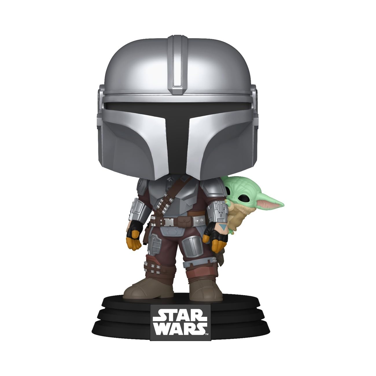 Funko POP! Star Wars: The Mandalorian and Grogu - The Mandalorian with Grogu Vinyl Figure | 3.75 in