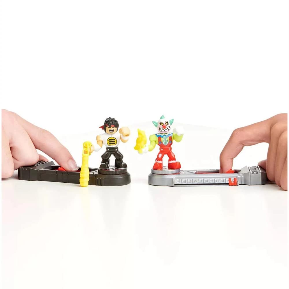 Akedo Ultimate Arcade Warriors Versus Pack Chux Lee Vs Crackup Mini-Battle-Actionfiguren – Bereit, Kampf, Split Strike
