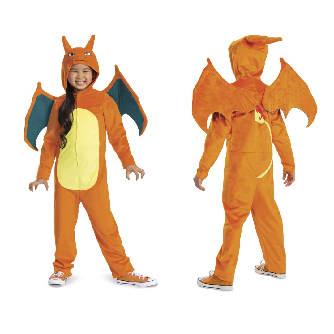 Disguise Pokémon Charizard Jumpsuit Fancy Dress for Kids - Officially Licensed, One Size 1