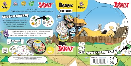Asmodee Dobble Asterix Kids Card Game – 2-8 Players, Ages 6+, 15-Minute Play Time 6