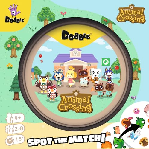 Asmodee Dobble Animal Crossing Family Card Game for 2-8 Players, Ages 4+