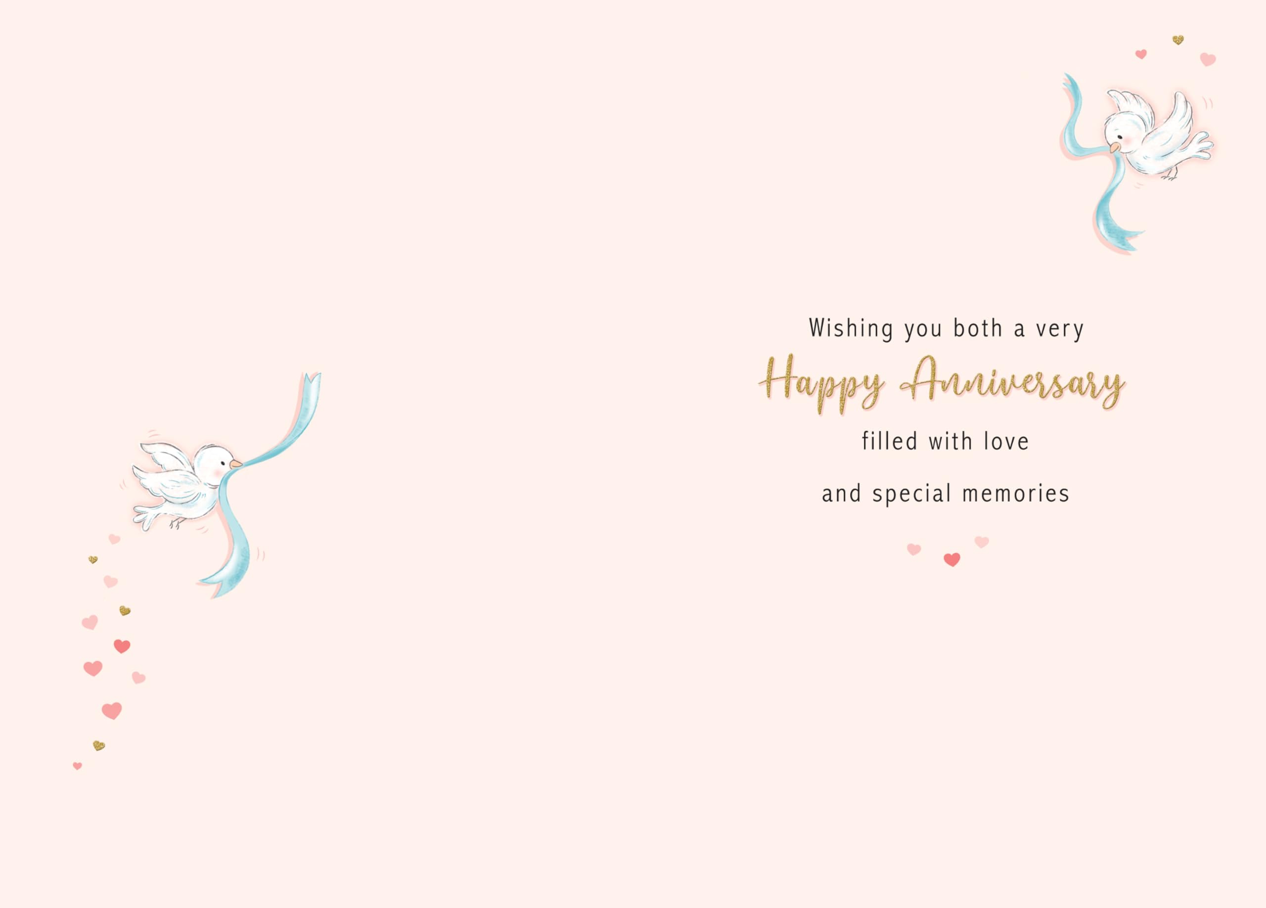 Piccadilly Greetings Anniversary Card - 7 x 5 Inches | High Quality UK Made Card & Envelope
