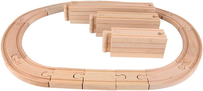 Hape E3707 Super Expansion Rail Pack - Wooden Train Track Accessory for Building Sets 4