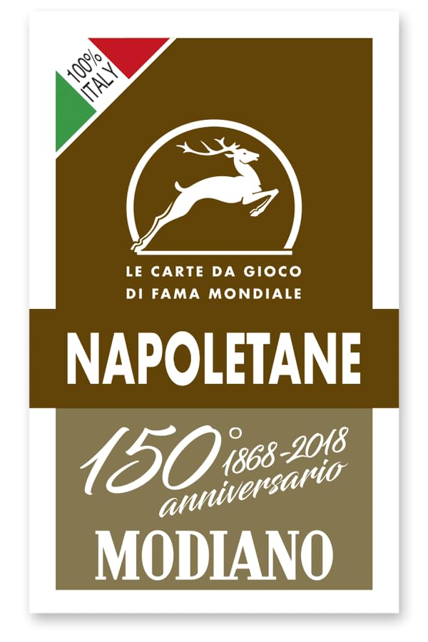 Modiano 150th Anniversary Neapolitean Playing Cards - Regional Deck | Reinforced Duplex Cardboard 2