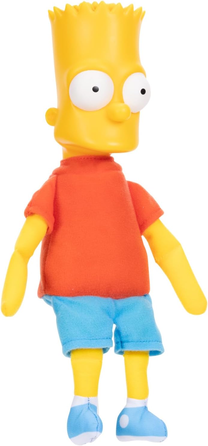 JAKKS Pacific The Simpsons Bart Simpson Plush Shelf Talker Collectible Figure (175614-PB)