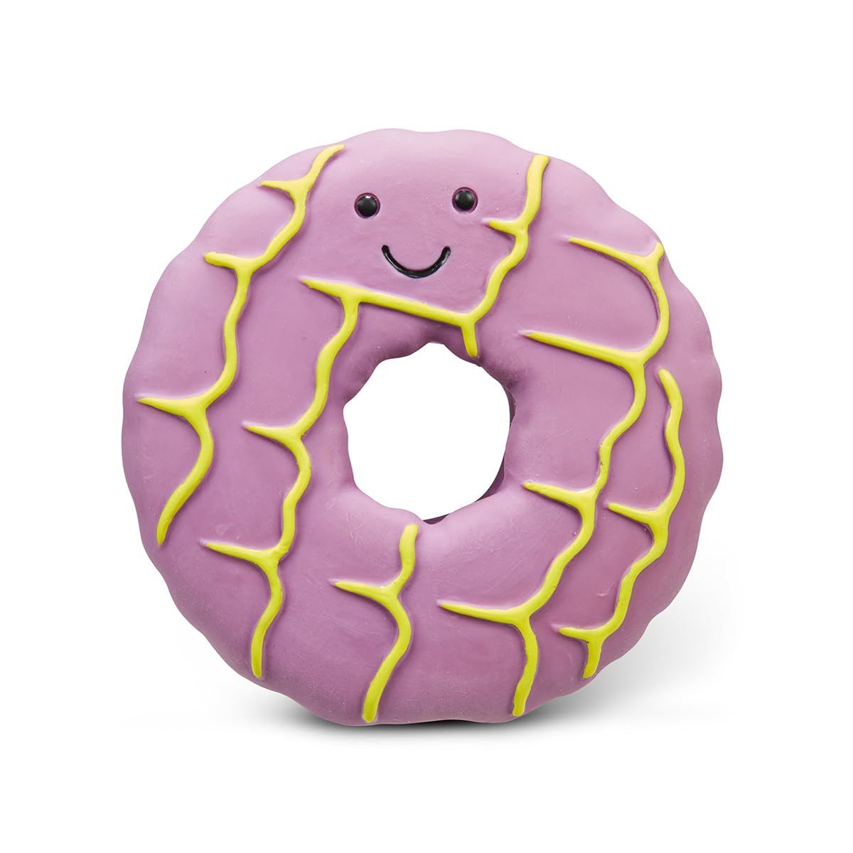 Petface Iced Ring Biscuit Latex Dog Toy - Durable Chew & Fetch Toy | Built-in Squeaker 1