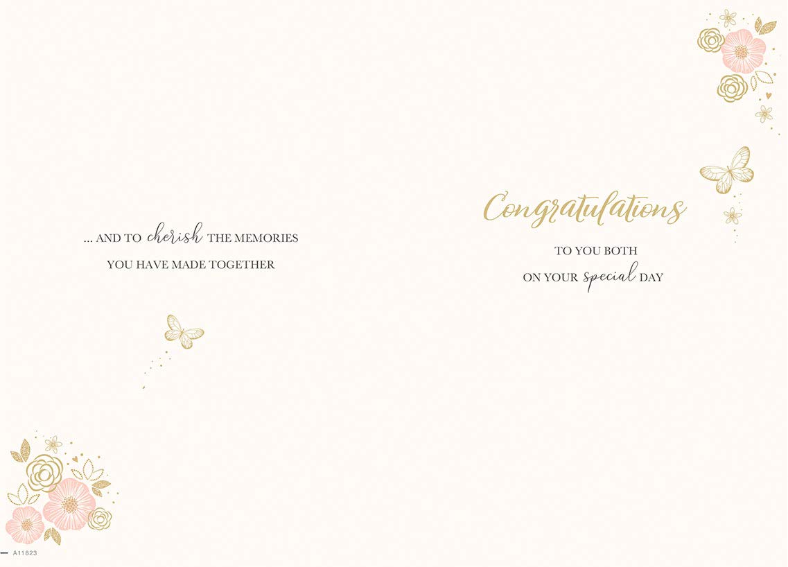 Piccadilly Greetings Renewal of Vows Wedding Card | 9 x 6 Inches | Multicolor