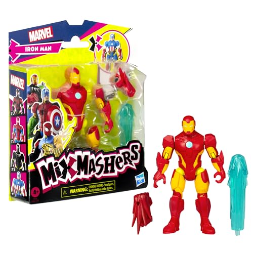 Marvel Press MixMashers Iron Man Action Figure - 5-inch Scale, Mix & Match Parts | Ages 4+ 12