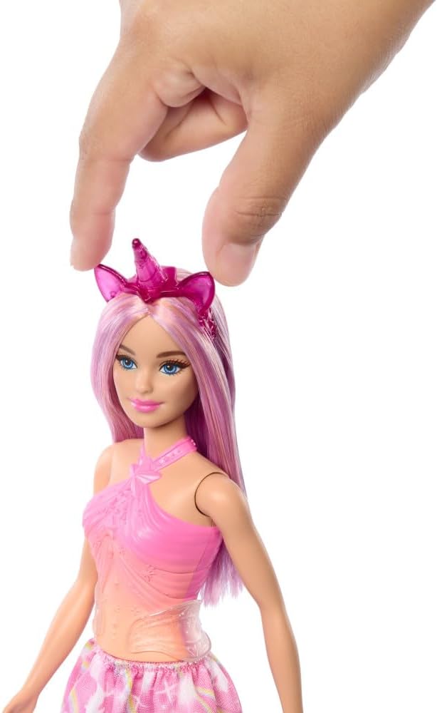 Barbie Unicorn Doll with Fantasy Hair & Ombre Outfit - Ages 3+