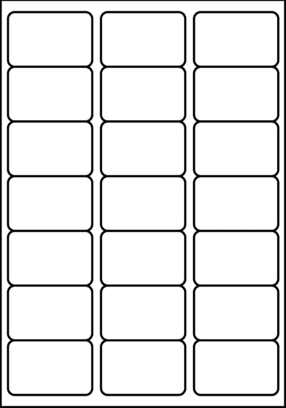 SmithPackaging A4 Self Adhesive Address Labels - 21 Labels/Sheet, 20 Sheets, Matt White, Permanent Adhesive