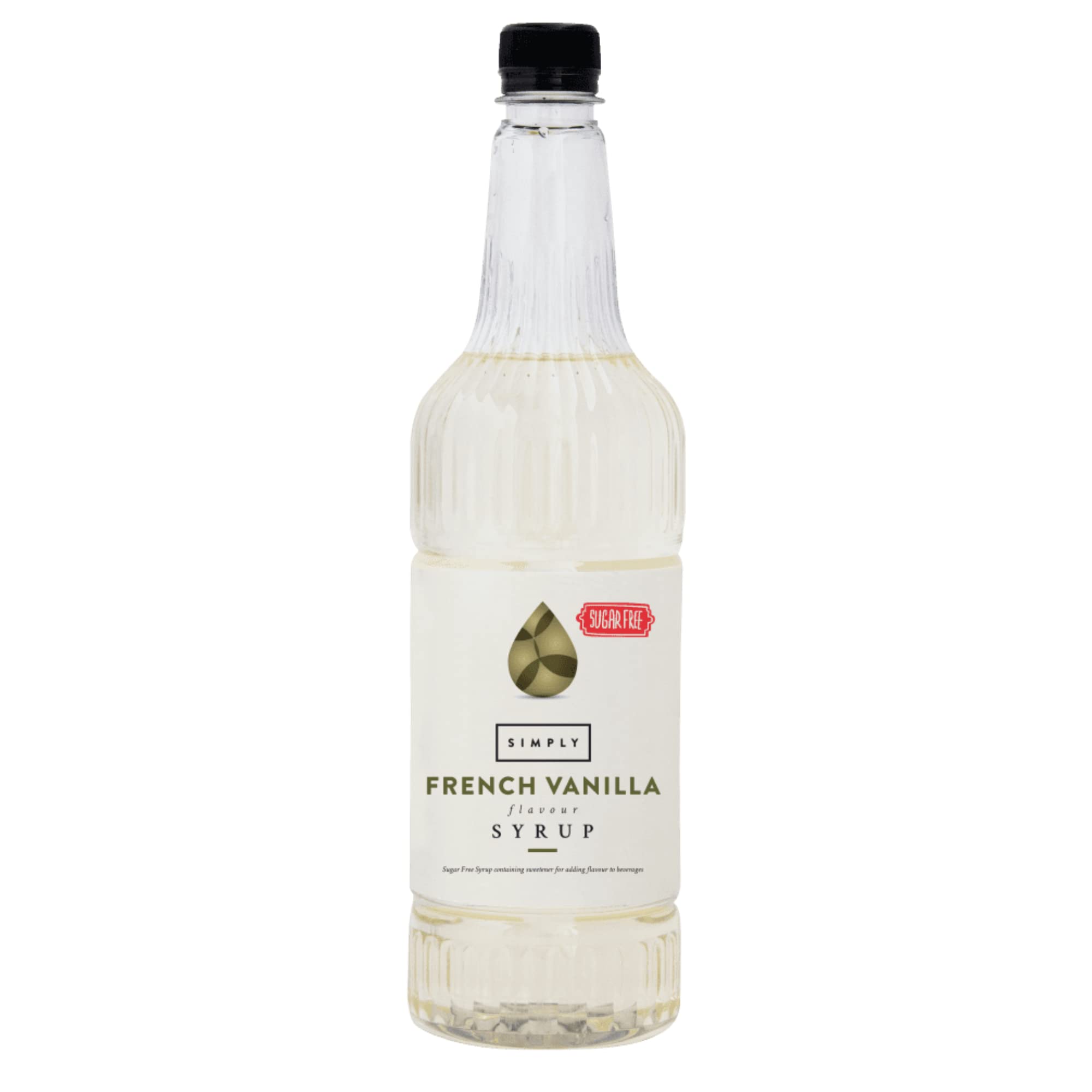 Simply Sugar Free French Vanilla Syrup - Low Calorie, Vegan, Nut Free | 1L 1