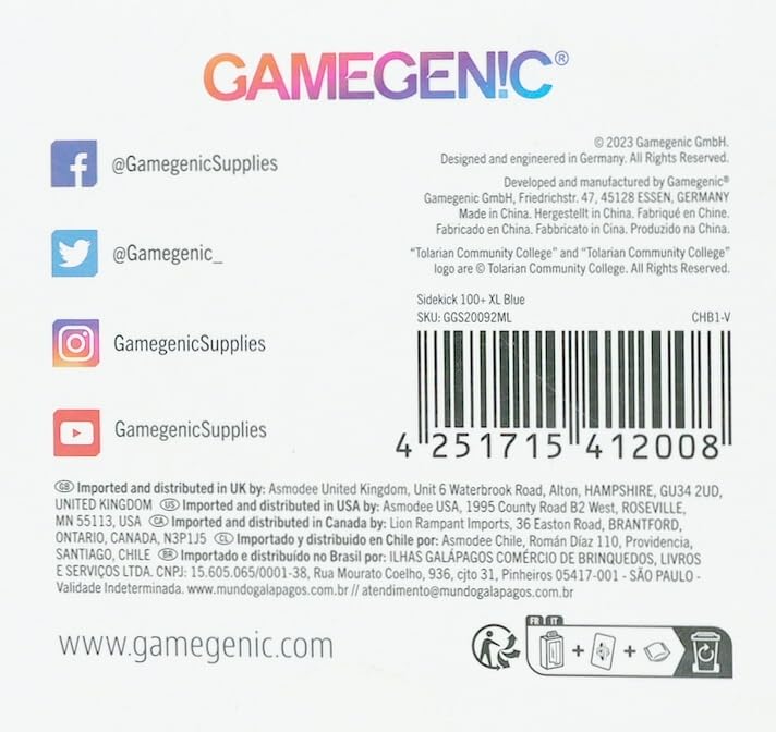 Gamegenic GGS20092ML Sidekick 100+ XL Blau