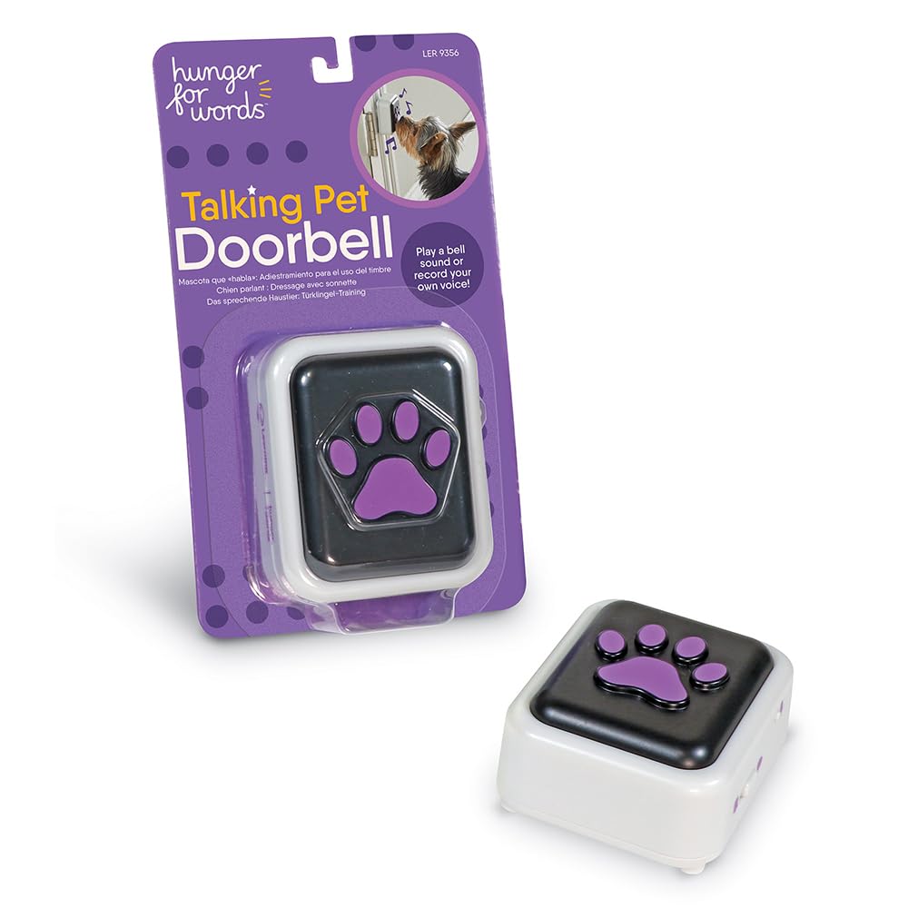 Hunger for Words Talking Pet Doorbell - Recordable Sound | Plastic 3