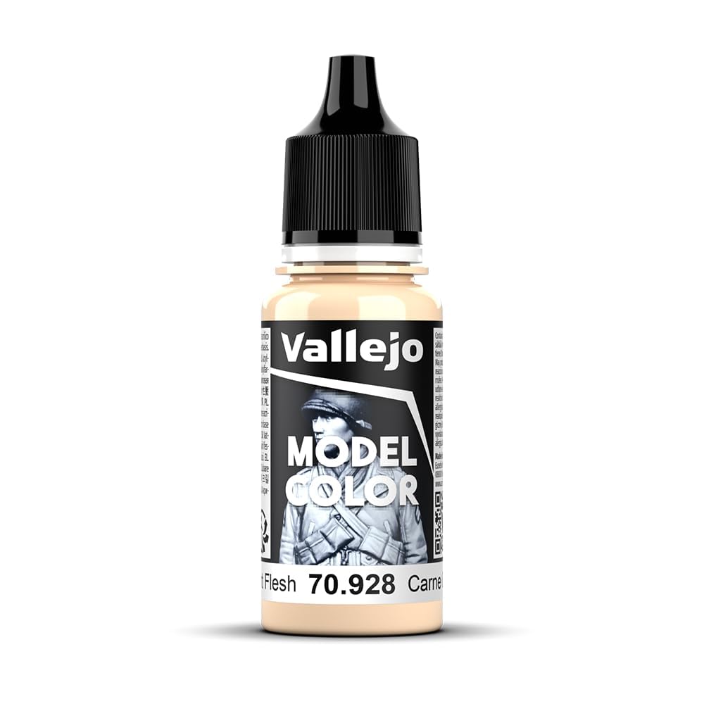 Vallejo Model Color Acrylic Paint - Light Flesh | 17 ml | Non-Toxic 1