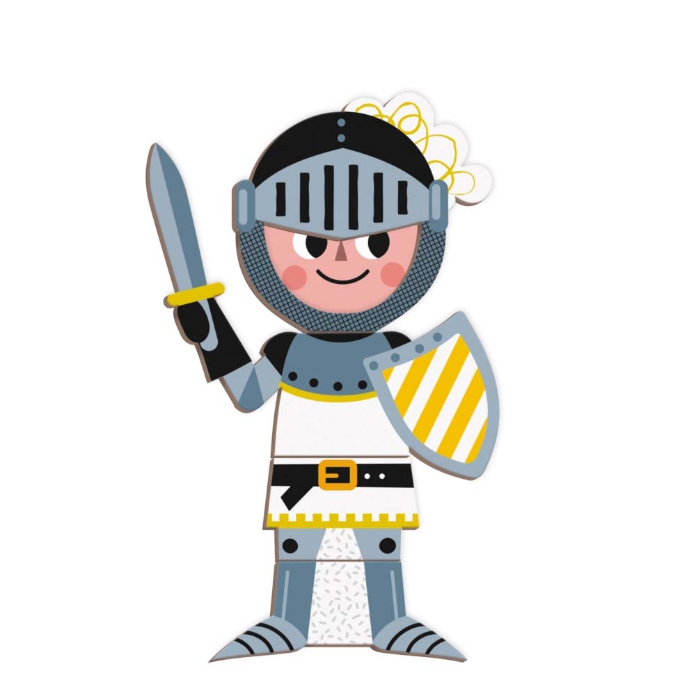 Janod J02719 Magneti'Book Costumes Magnetic Playset - Educational Game for Kids 3-8 Years 16