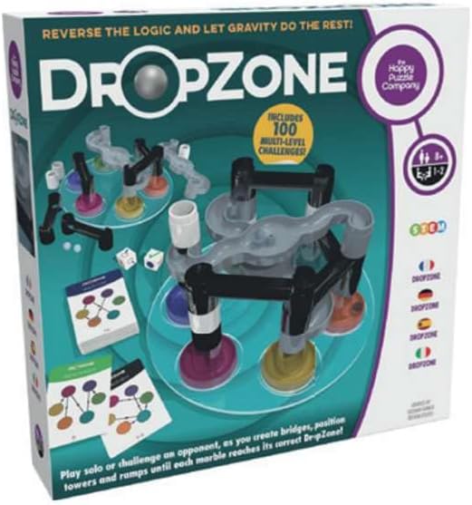 DROPZONE by The Happy Puzzle Company - Reverse Logic Puzzle Game for Ages 8+ 1