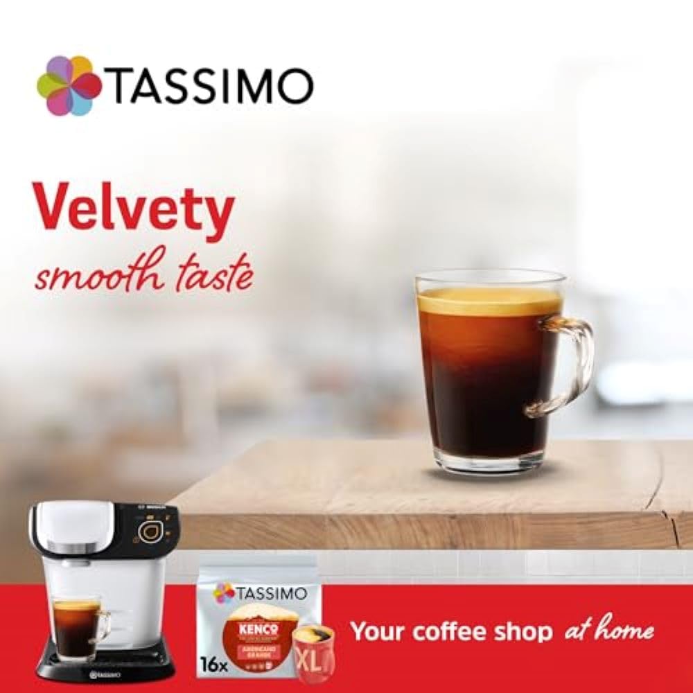 Kenco Americano Grande Coffee Pods for Tassimo Machines (Pack of 5, 80 Capsules) 8