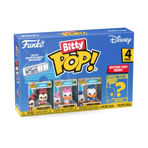 Funko Disney Bitty POP! Minnie Mouse, Daisy Duck, Donald Duck & Mystery Figure Collectible Set (71320)