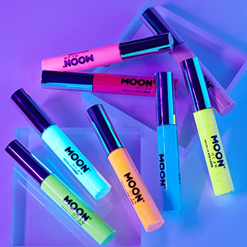 Moon Glow Neon UV Eye Liner 10ml Amarillo brilla intensamente bajo iluminación UV