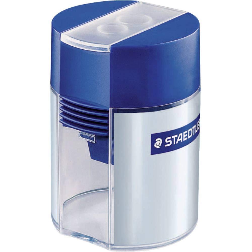STAEDTLER 512 001 Double-Hole Tub Sharpener for Graphite & Colour Pencils up to 10.2mm Diameter (1 x Sharpener) 3