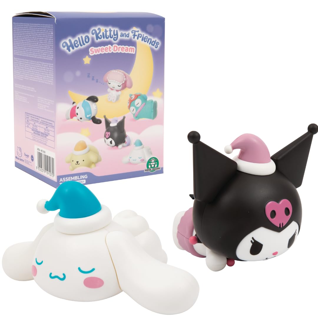 Hello Kitty Sweet Dreams Series Mini Figure Blind Bag | 1 Random Collectible Figure | Plastic