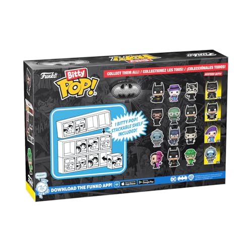 Funko Batman Bitty Pop! 4PK with Mystery Mini Figure Collectible Set (81127)