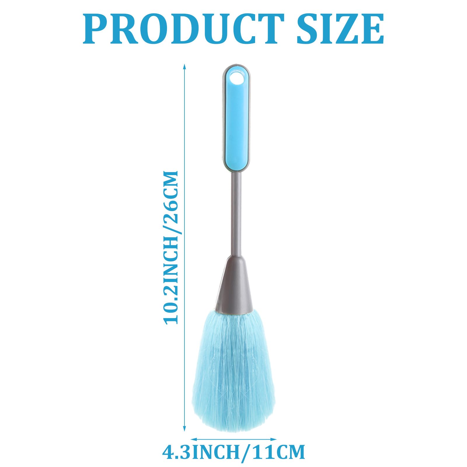 ASelected Fluffy Microfiber Duster - 3 Pack, Anti-Static, Washable | For Delicate Objects & Tight Spaces