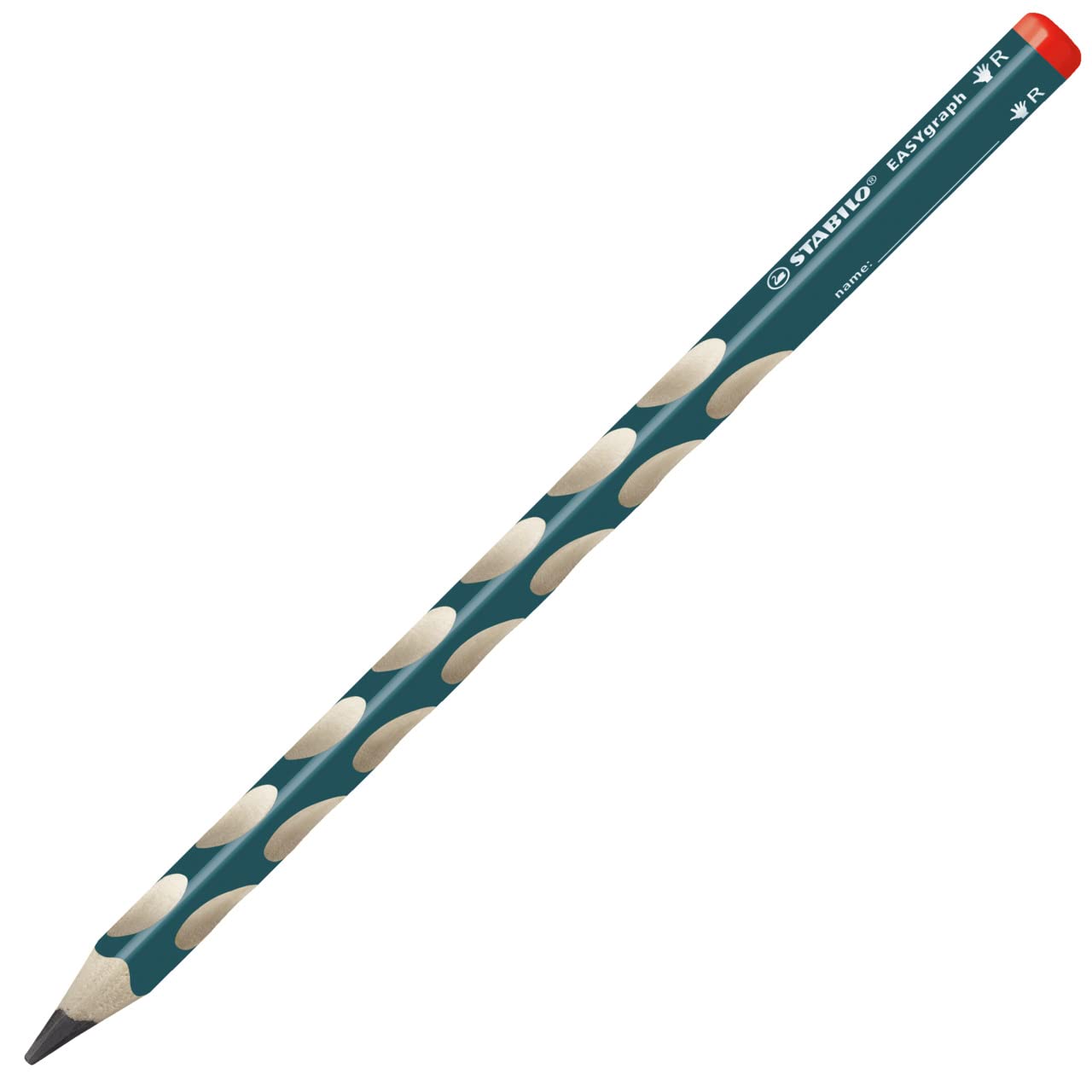 STABILO EASYgraph - Ergonomic Graphite Pencil - Right-Handed - Pack of 2 - Petrol - HB 3