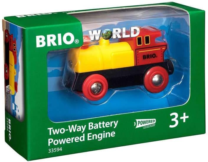 BRIO World Two Way Battery Powered Engine Train - Forward/Reverse Motion for Kids 3+