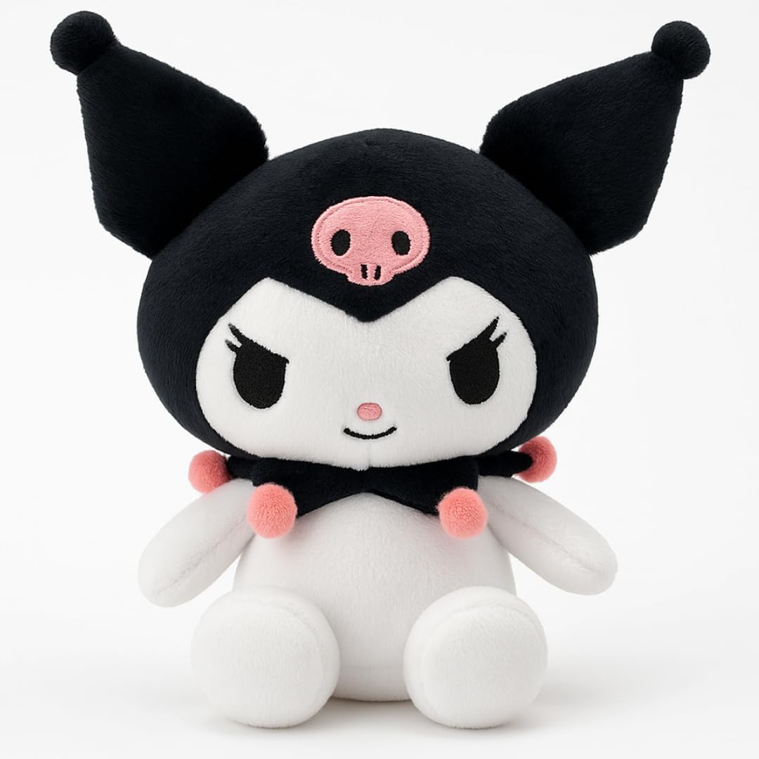 Hello Kitty Kuromi Plush Toy - 15cm Sitting Soft Stuffed Animal for Collectors 1