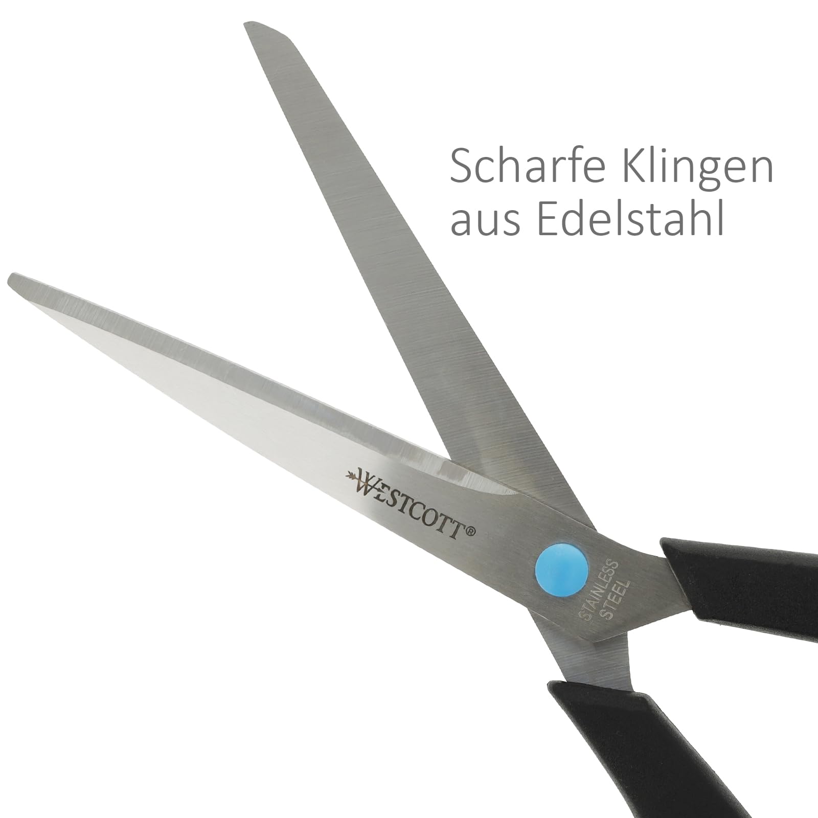 Westcott Easy Grip Scissors Set (3 Pack) - Titanium Blades, Soft Handles | Sizes 5", 8", 10" 4