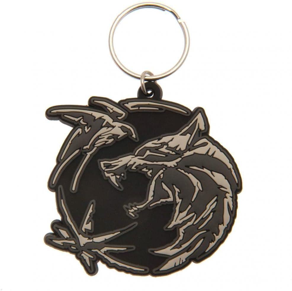 Pyramid International The Witcher Wolf Swallow Star Design Rubber Keyring (RK39256C)