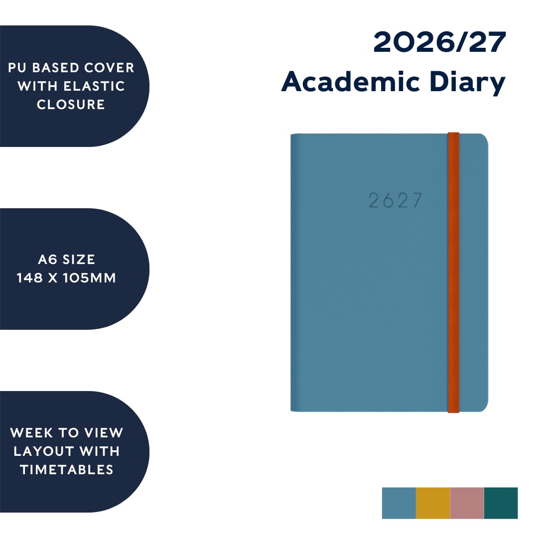 Collins 2026-2027 Mid/Academic Year Appointment Book - 13 Month A6 Week-to-View Diary | Hardcover | Yellow 6