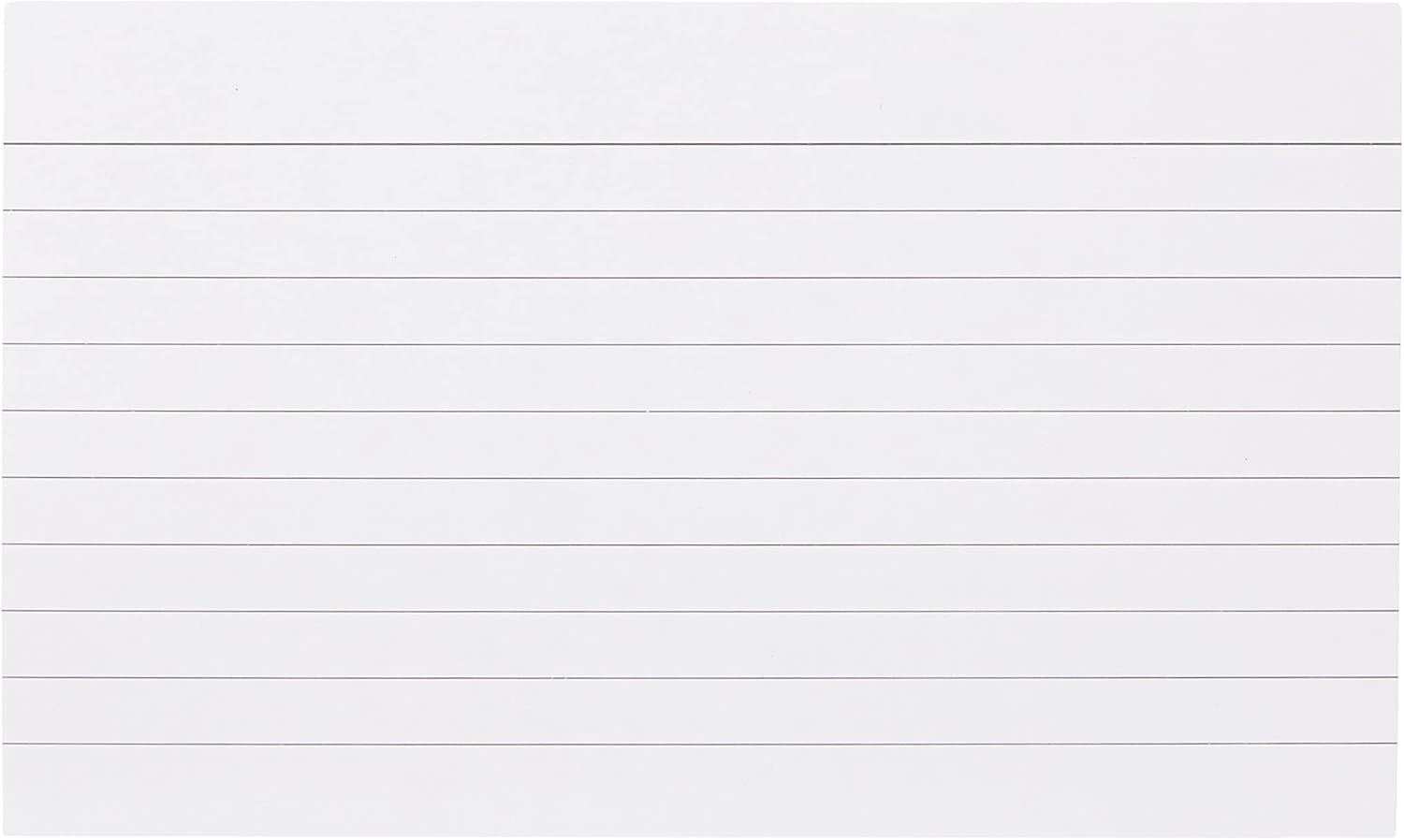 Q Connect 5x3 Inches Ruled Feint Record Card - White (Pack of 100) 1