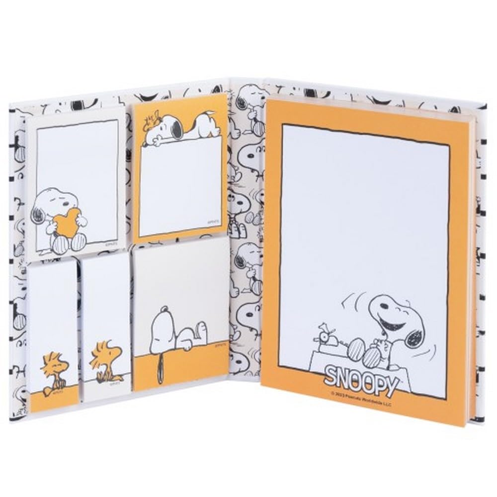 Grupo Erik Snoopy Lazy Days Set - 6 Sticky Notes in Various Sizes & Tabs | Official Merchandise