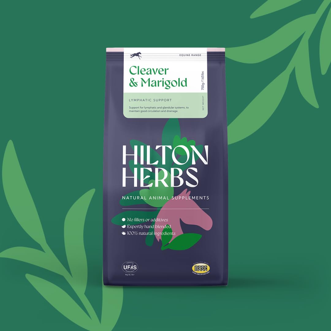 Hilton Herbs Cleavers & Marigold Natural Equine Supplement for Lymphatic Support | 750g 2