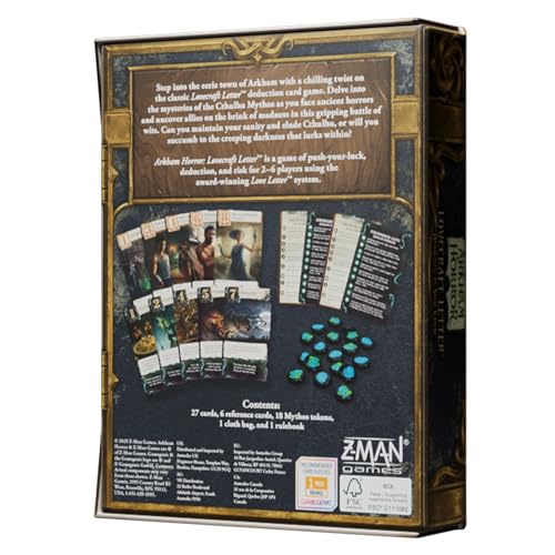 Z-Man Games Arkham Horror: The Lovecraft Letter Card Game (ZMGLLF0101)