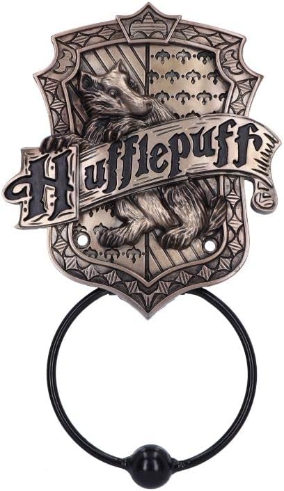 Nemesis Now Officially Licensed Harry Potter Hufflepuff Door Knocker, Bronze, 24