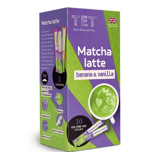 TET Matcha Latte Powder - Banana & Vanilla Green Tea Drink Mix | 100g