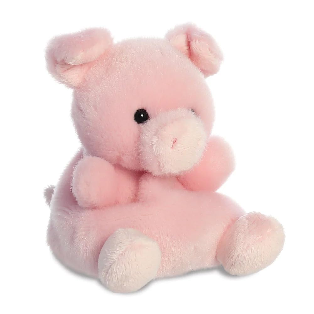AURORA Palm Pals Wizard The Pig Soft Toy - Pink | 10 cm | Suitable from Birth 1