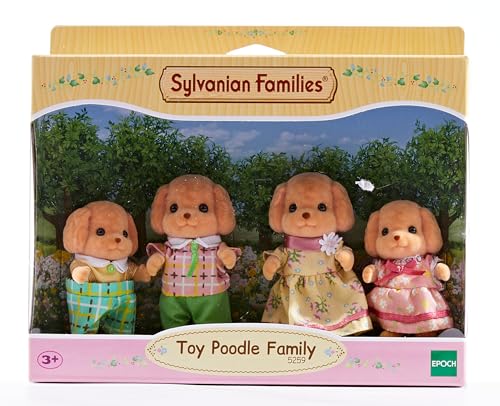 Sylvanian Families Toy Poodle Family - 4-Piece Playset with Story Book 13