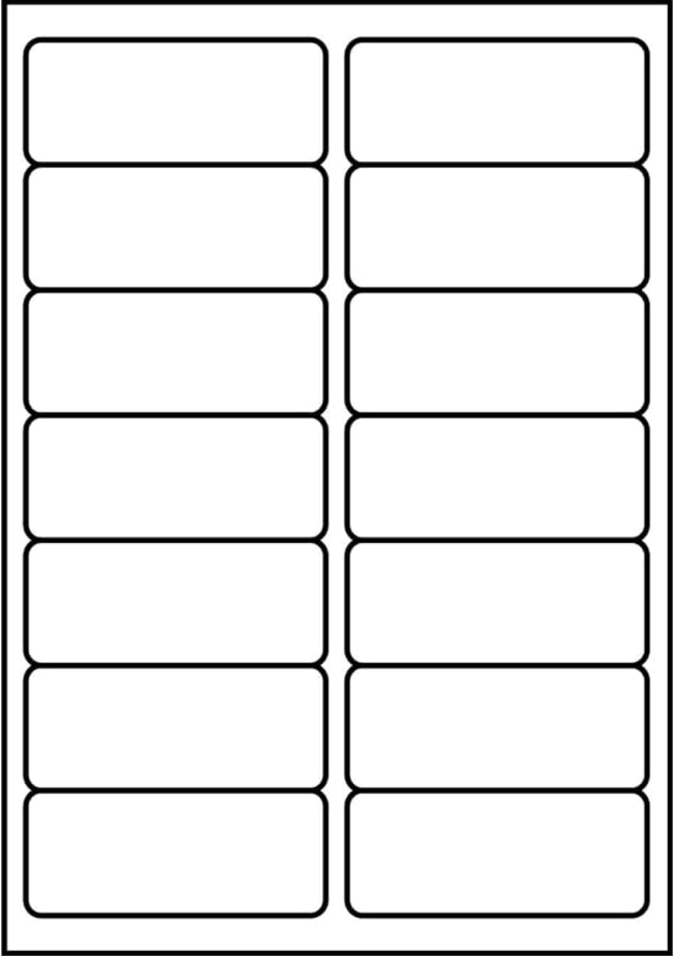 SmithPackaging A4 Self Adhesive Address Labels - 14 Per Sheet, 20 Sheets, Matt White