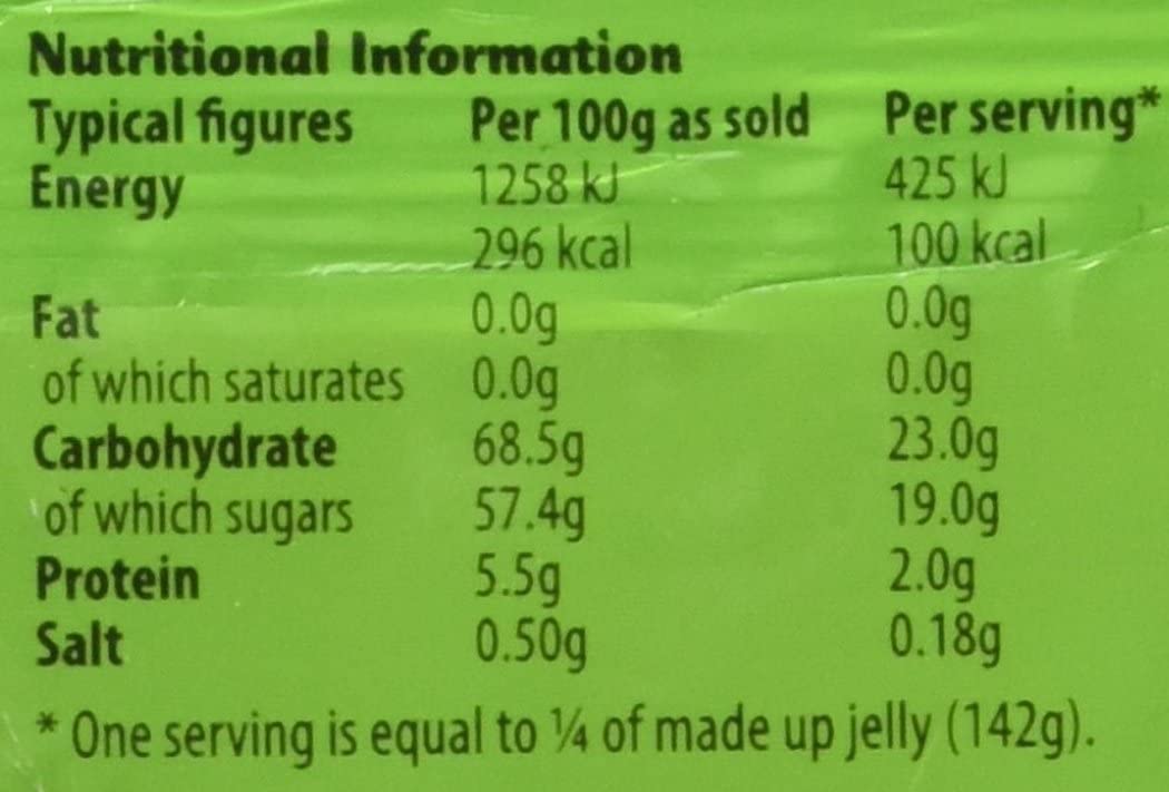 Hartleys Orange Flavour Jelly - Fat Free, No Artificial Colours | 135g Pack 2
