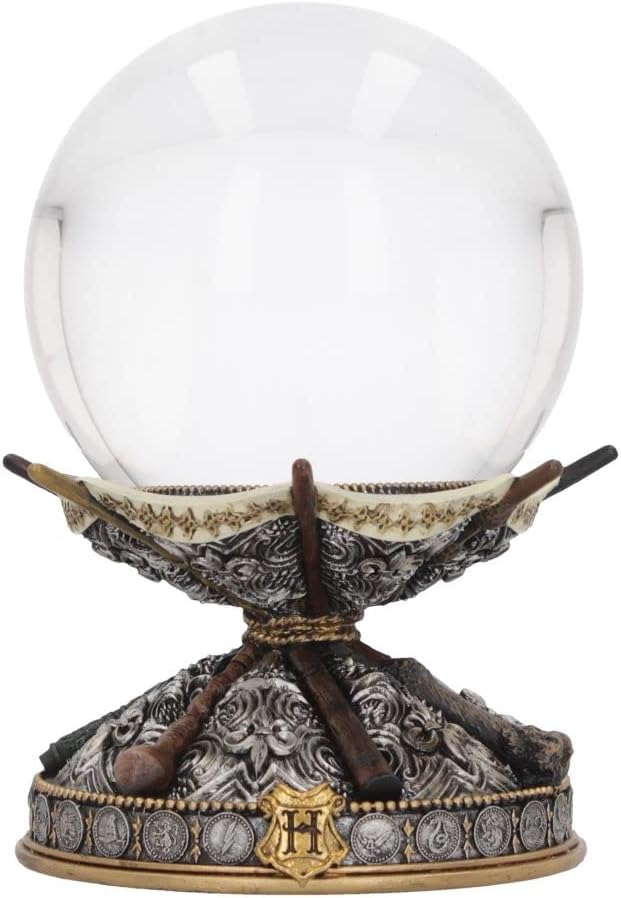 Nemesis Now Officially Licensed Harry Potter Wand Crystal Ball & Holder 16cm, Si