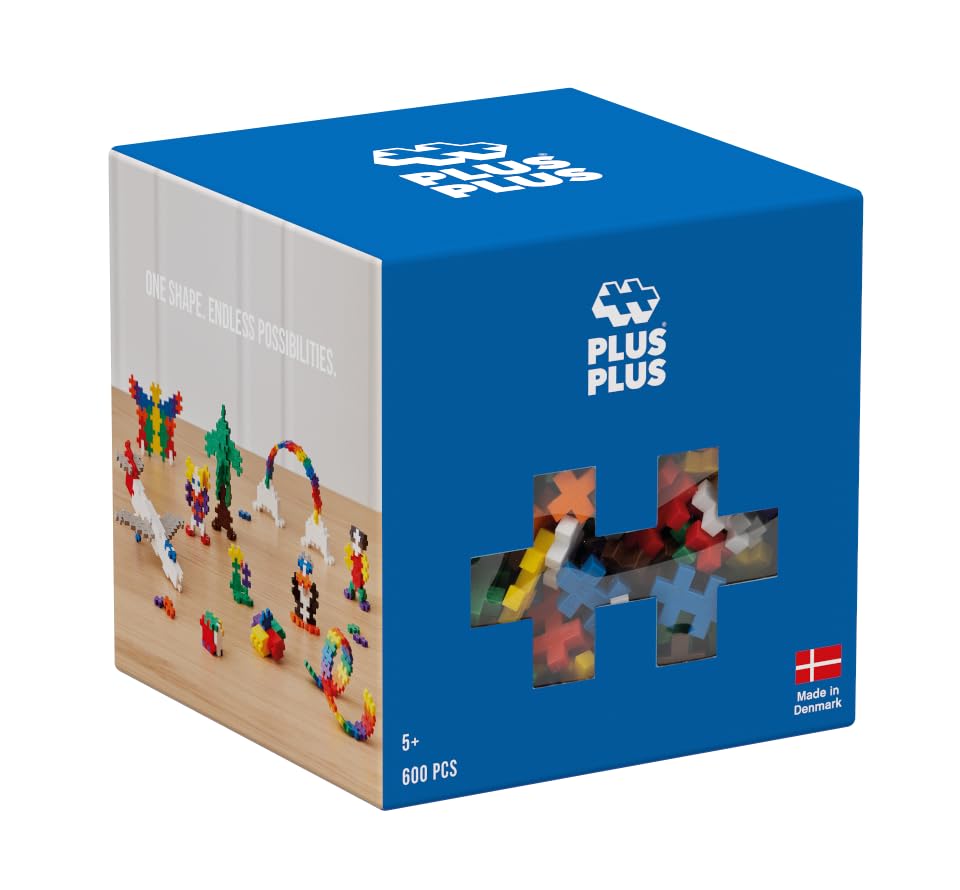 PLUS PLUS Building Blocks Toy - 600 pc Creative Learning Resources for Ages 4+