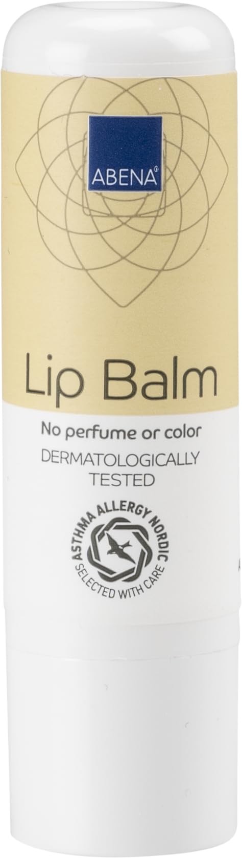 ABENA Chapstick Lip Balm - Fragrance-Free Moisturiser for Dry, Cracked, Sensitive Lips | 4g 1